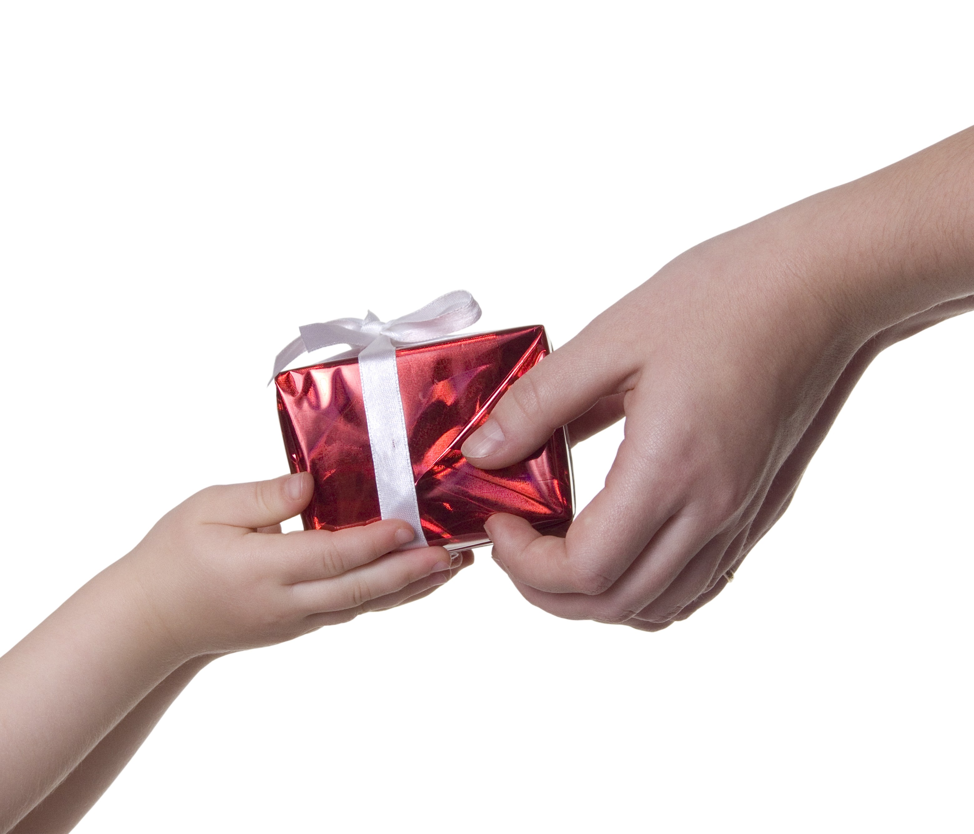 gift box in hands